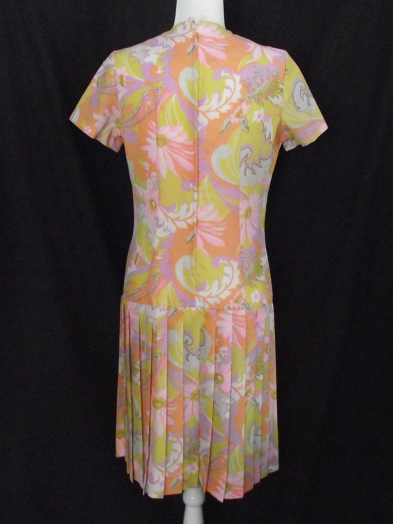 1960-70’s Lora Lenox Sculptured Charm Dress Sz Lg… - image 5