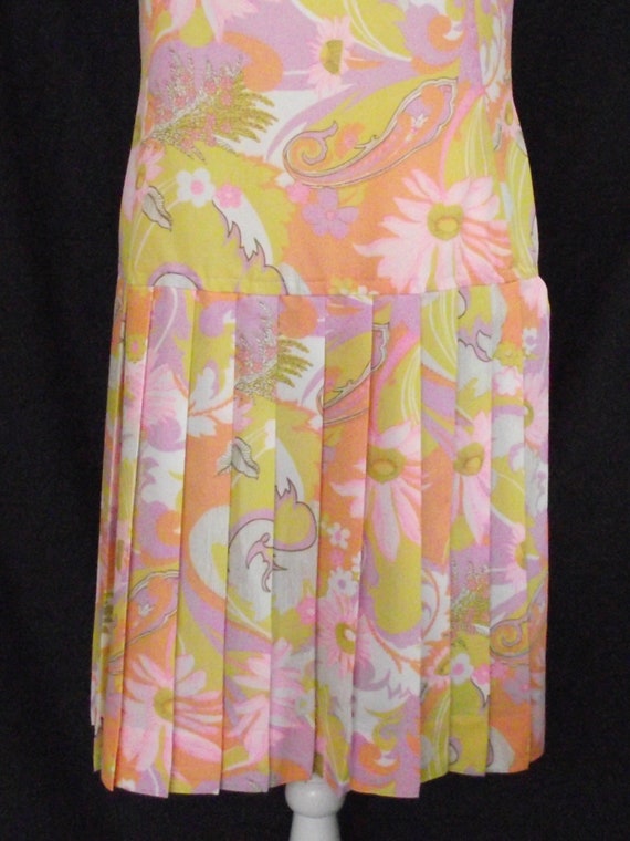 1960-70’s Lora Lenox Sculptured Charm Dress Sz Lg… - image 3