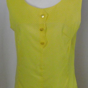 1960-70s Lemon Yellow White Dotted Shaker Square by Bill Sims - Etsy