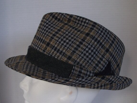 Urban Plaid Fedora Trilby Urban Gangster Hat 71pYz3cKROL._AC_UY350_.jpg main image 3
