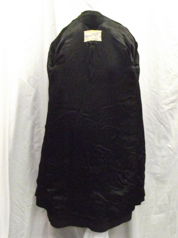 1940-50’s Vintage Forstmann Black Virgin Wool Z. … - image 8