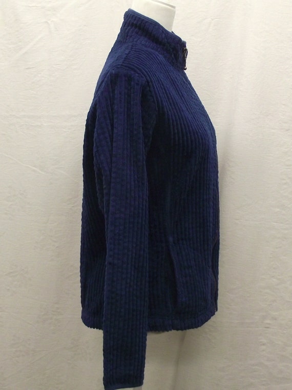 Vintage Woolrich Jacket Prussian Blue Large Ribbe… - image 9