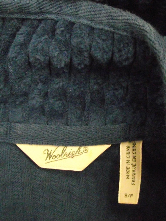 Vintage Woolrich Jacket Prussian Blue Large Ribbe… - image 10