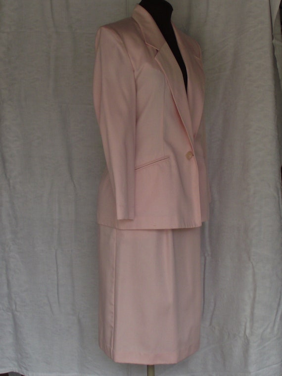 Dusty Rose Pink 2 Piece Skirt Suit by Koret Petit… - image 9