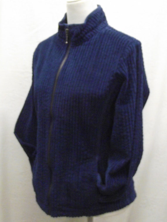 Vintage Woolrich Jacket Prussian Blue Large Ribbe… - image 5
