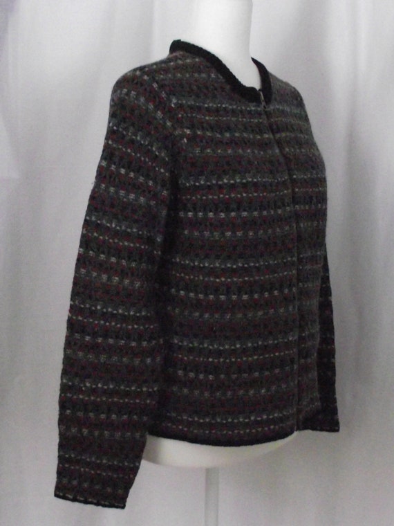 Woolrich Zip Front Cardigan Sweater Sz L/12-14 Gr… - image 7