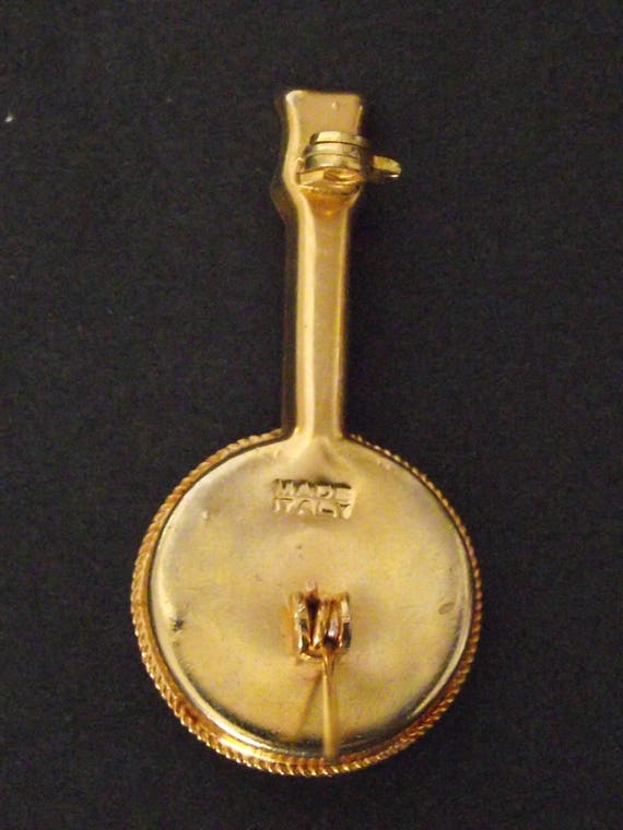 Vintage Italian Cloisonne Mandolin Banjo Ukulele … - image 8