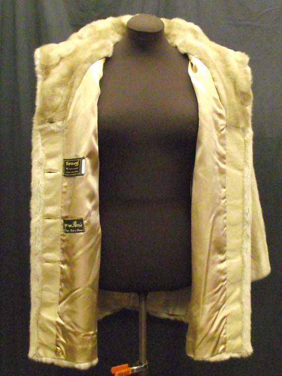 1930-40’s Urgo Tissavel Paris Faux Mink Fur Coat … - image 8