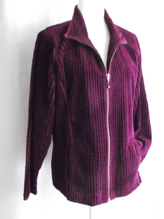 Woolrich Plum Purple/Blackberry Corduroy Jacket Sz