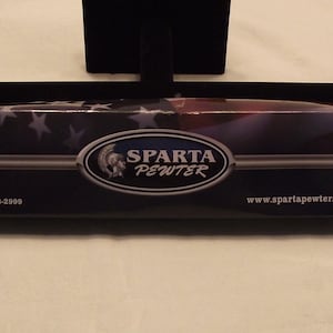 Sparta Gear Cuchillo de lucha Abridor de cartas Grabado láser conmemorativo 24th Marine w / Locking Nylon Sheath / Original Box USMC Memento Gift