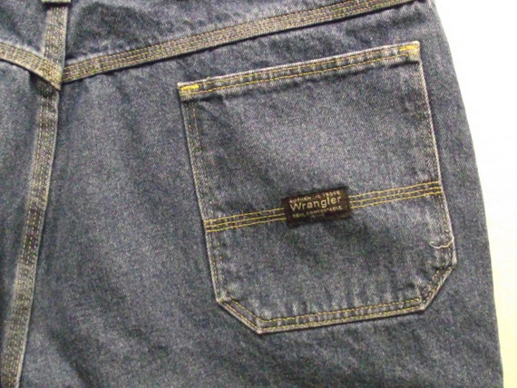 Vintage Denim Wrangler Blue Jean Shorts Sz 40(m) … - image 5