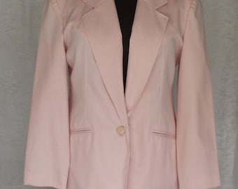 Dusty Rose Pink 2 Delige Rok Suit by Koret Petites Sz M/10 Poly Cotton Mix School Professional Union Label Wedding Casual Semi Formal