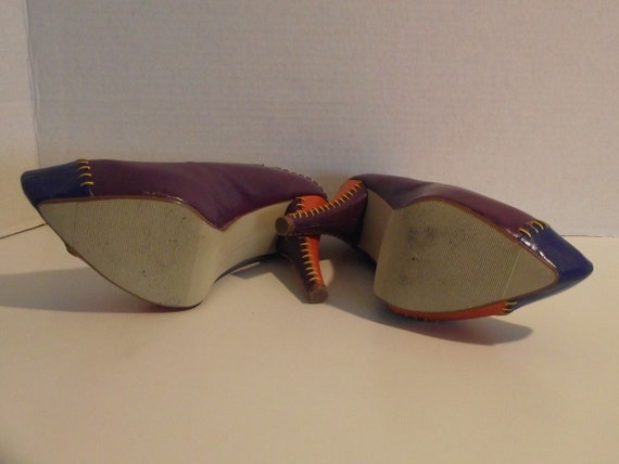 Chinese Laundry Patchwork Leather Pointy Toe Lace… - image 8