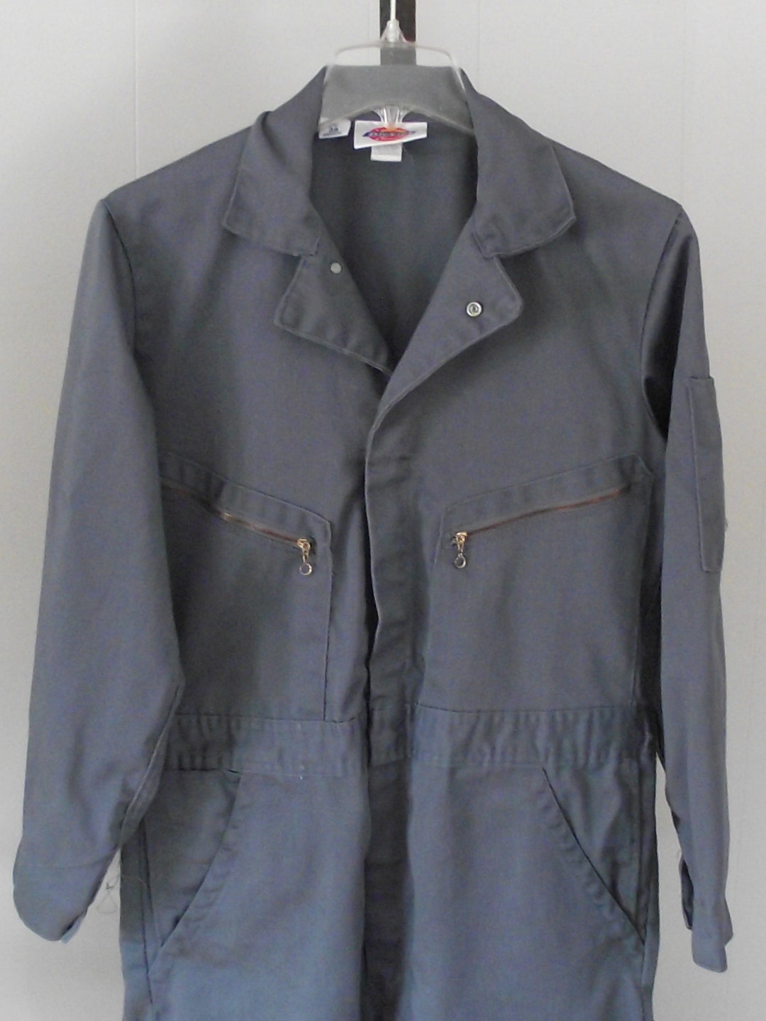 Slate Blue Gray Dickies Union Utility Jump Suit Sz 38 Coverall