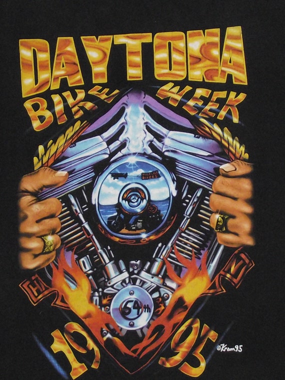 1995 Daytona Fla Bike Week 64th Annual Vintage Unisex… - Gem