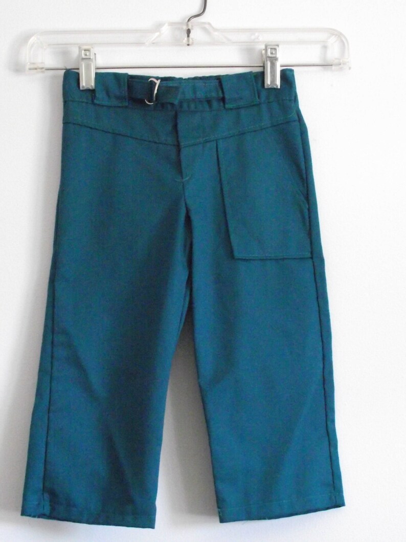 Size 4 Vintage 70s Vest and Back Elastic Trousers by Buster Brown