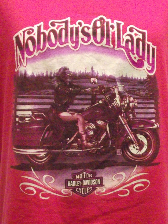 1993 Nobody’s Old Lady Pink Harley Davidson Bike W