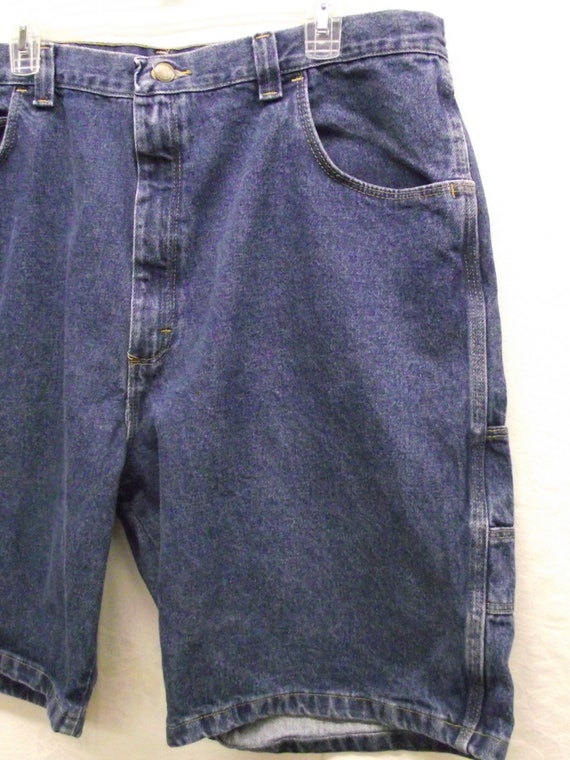 Vintage Denim Wrangler Blue Jean Shorts Sz 40(m) … - image 3