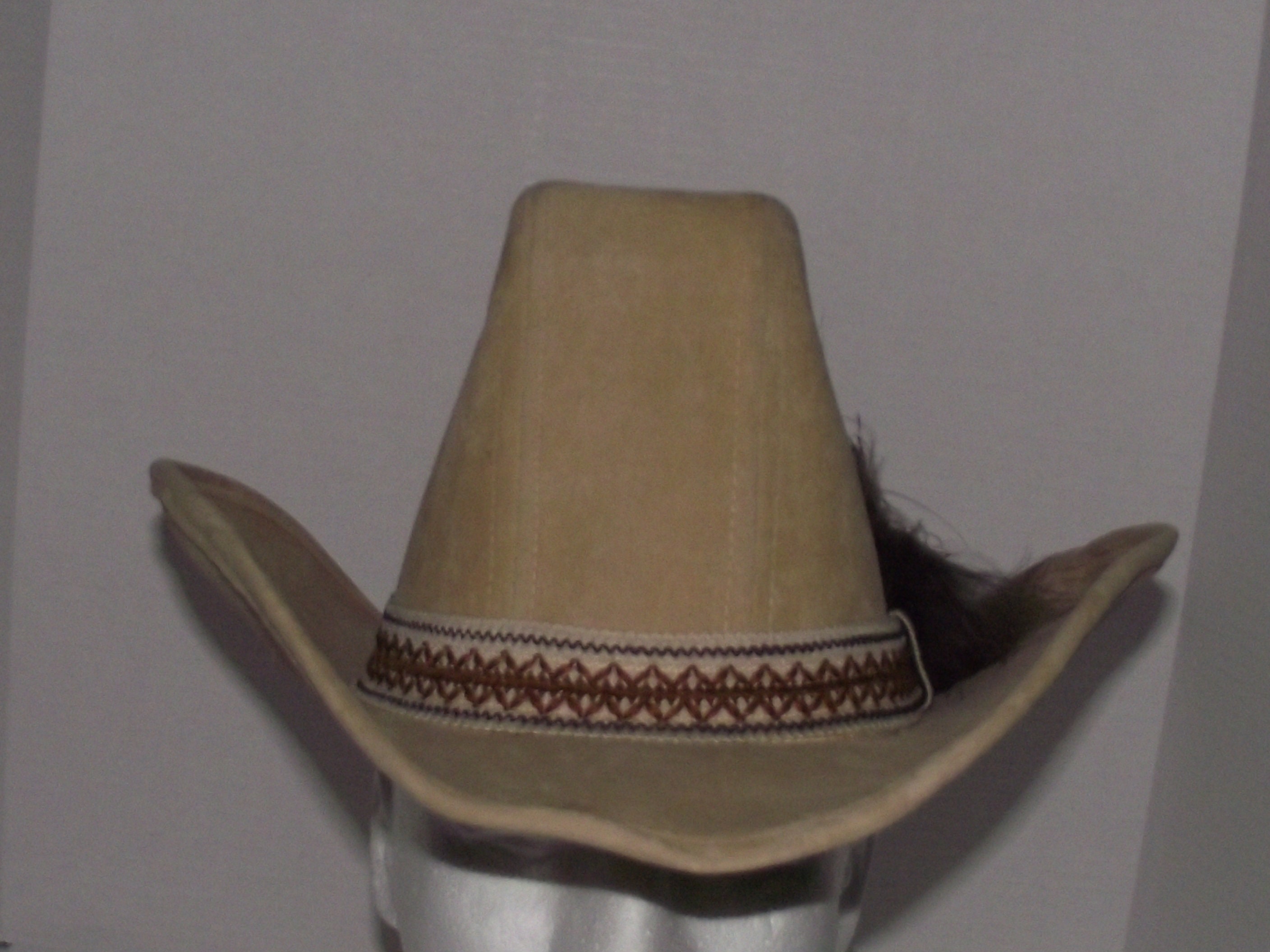 1970's Cowboy/cowgirl Hat Sz S Unisex Tan Velveteen Soft to 1970's Cowboy/cowgirl Hat Sz S Unisex Tan Velveteen Soft to