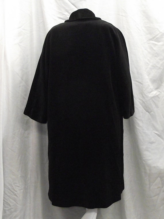 1940-50’s Vintage Forstmann Black Virgin Wool Z. … - image 5