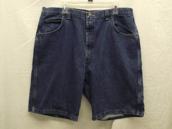 Vintage Denim Wrangler Blue Jean Shorts Sz 40(m) … - image 1