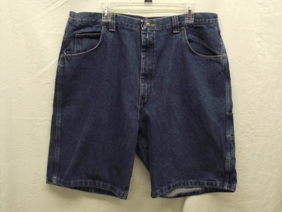 Vintage Denim Wrangler Blue Jean Shorts Sz 40(m) … - image 9