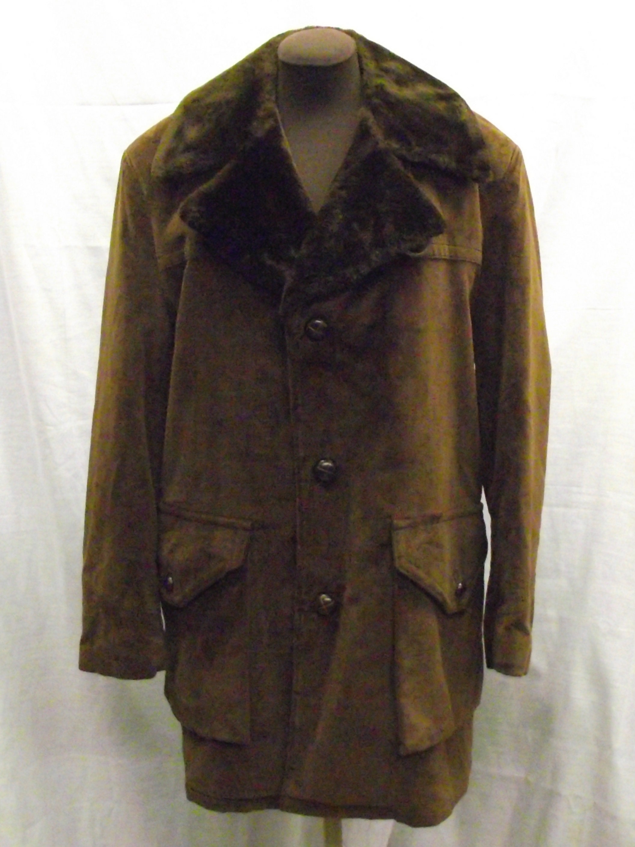 Vintage 70s Corduroy Coat With Fur - Etsy
