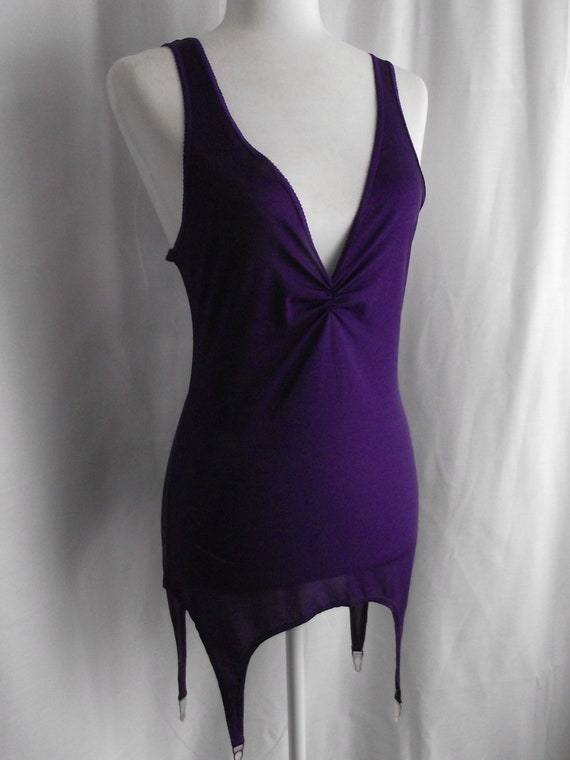 Fredrick’s of Hollywood Dark Lilac Purple Tank Sh… - image 2