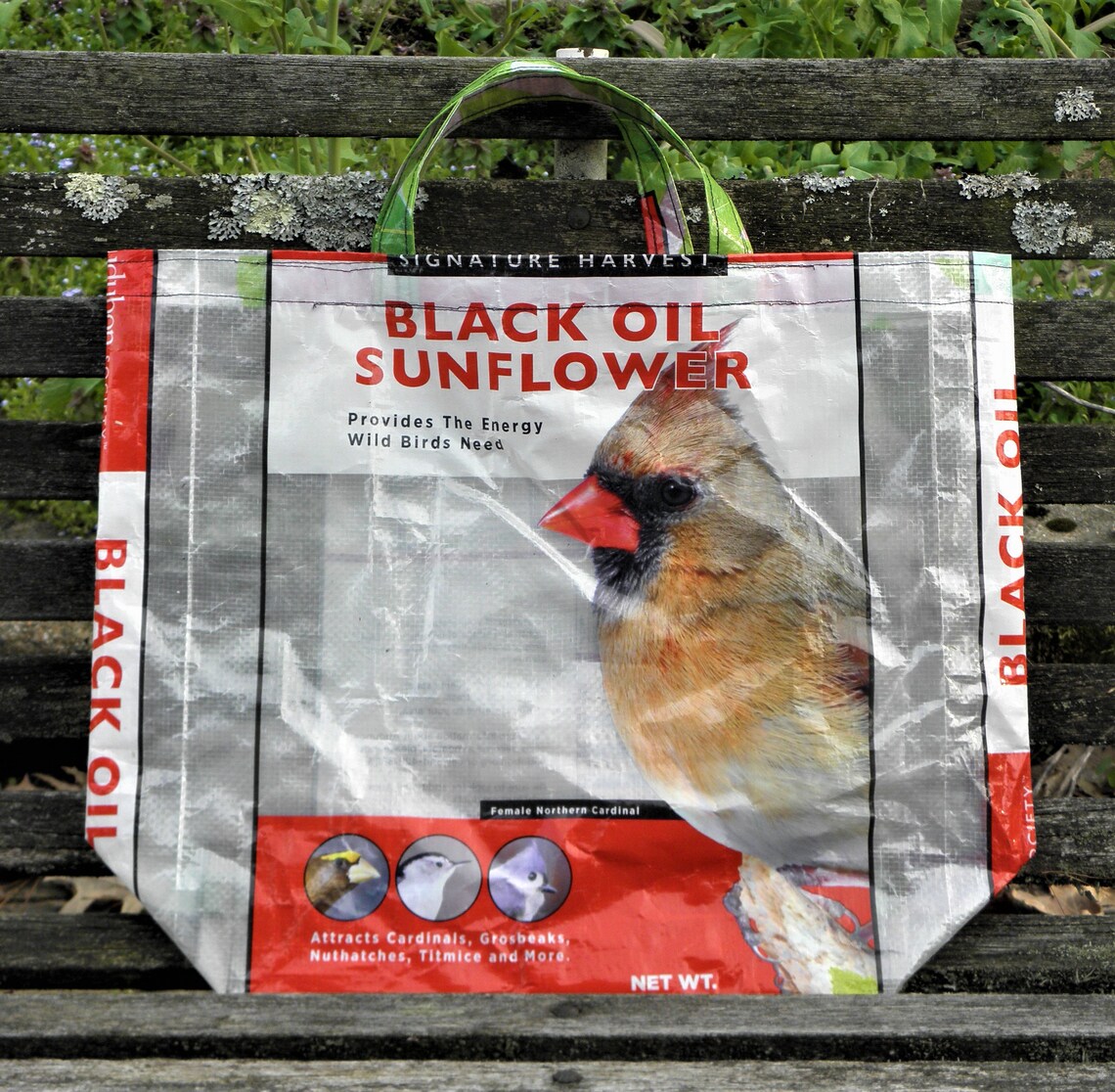 BIRD FEED TOTE Bags 5 Pictures Recycled Repurposed Etsy