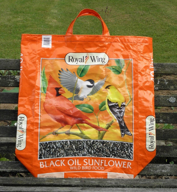 BIRD SEED TOTES 4 Beautiful Pictures 2xlarge Recycled Etsy