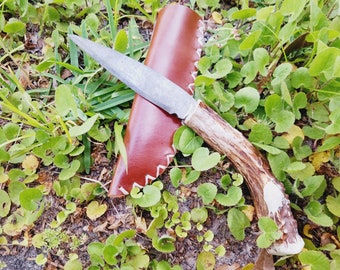 Deer Antler Mountain Man Knife