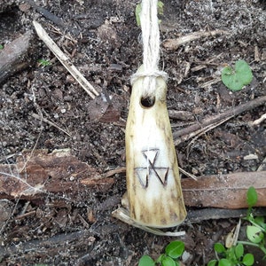 Viking Antler Valknut Pendant