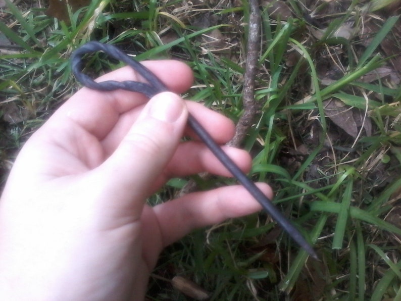 Hand Forged Twisted Handle Viking Eating Thorn