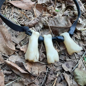 Wolf toe deals bone necklace
