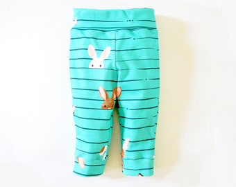 Joggers de bebé fáciles - patrón de costura de pantalones en pdf para pañal de tela y pañal normal. 0m-3y