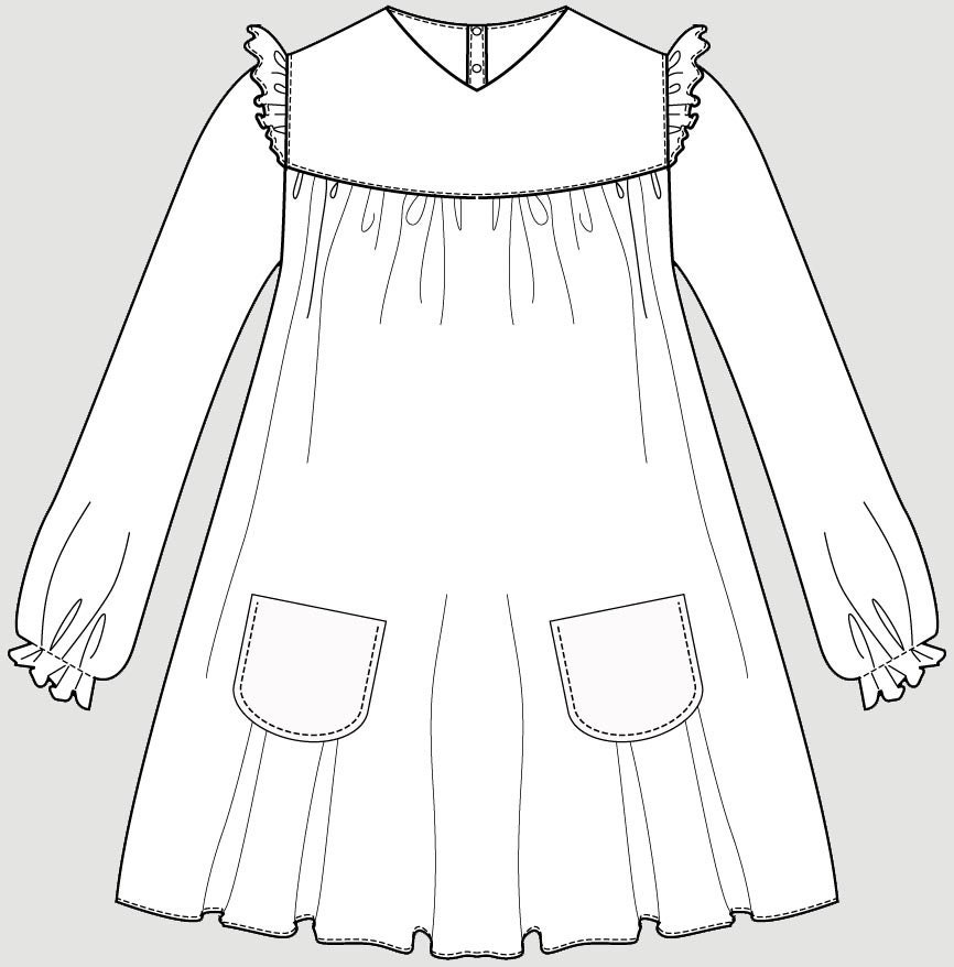 Baby dress PDF pattern for girls newborn infant toddler. Etsy