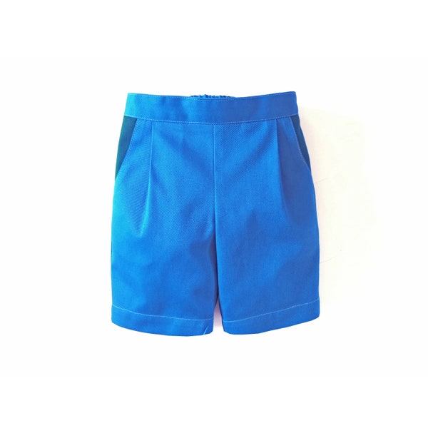 Boys shorts pattern bundle for children. Unisex PDF dungaree/shorts sewing pattern. 0m-13y