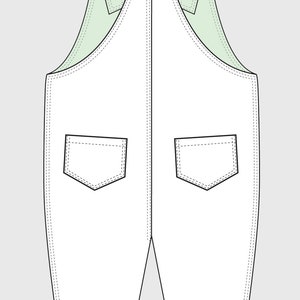 Baby dungaree pattern for boys and girls. Pattern bundle, 0 months to 2 years. image 6