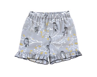 Miami baby shorts sewing pattern. PDF sewing pattern for children, toddlers, infants. 0m-13y