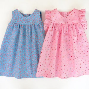 Baby dress pattern for girls. 0m-6y