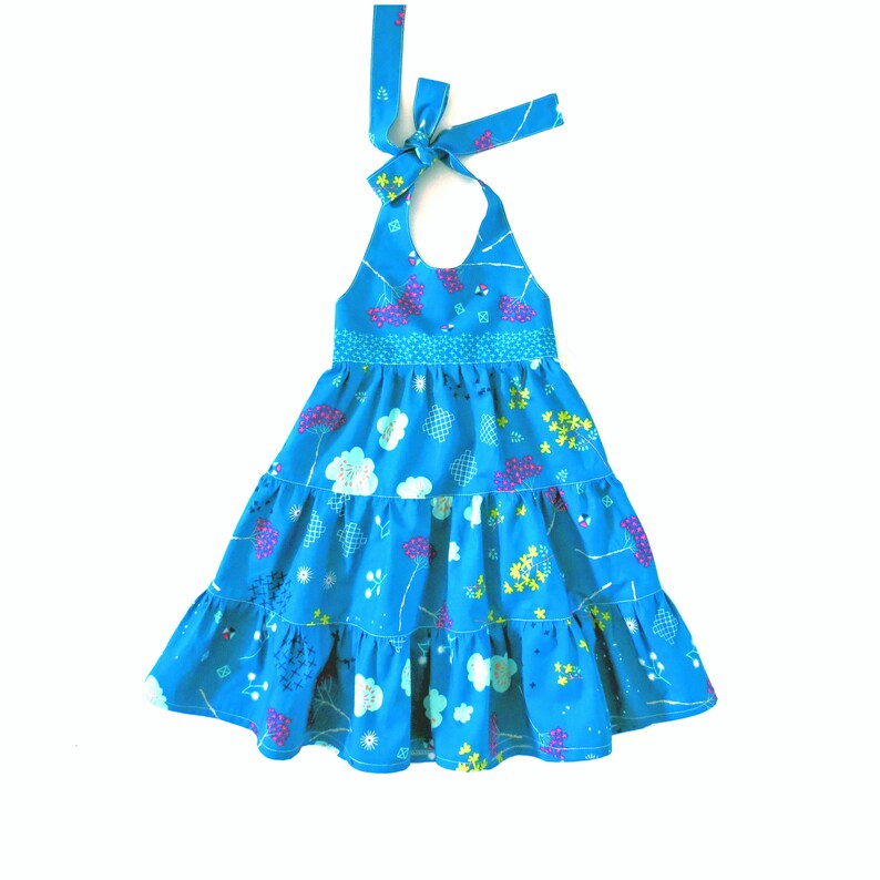 Halter Dress Pattern for Girls Toddler. Sundress Sewing PDF Etsy