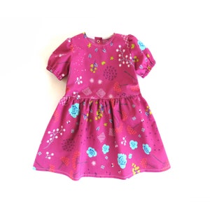 Nadya baby girl dress pattern. Sewing dress pattern for children. 0m-6y