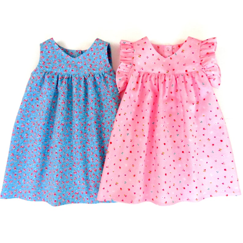 Baby dress sewing pattern for newborn, infant, toddler, little girls. Sizes: 0m-6y image 5