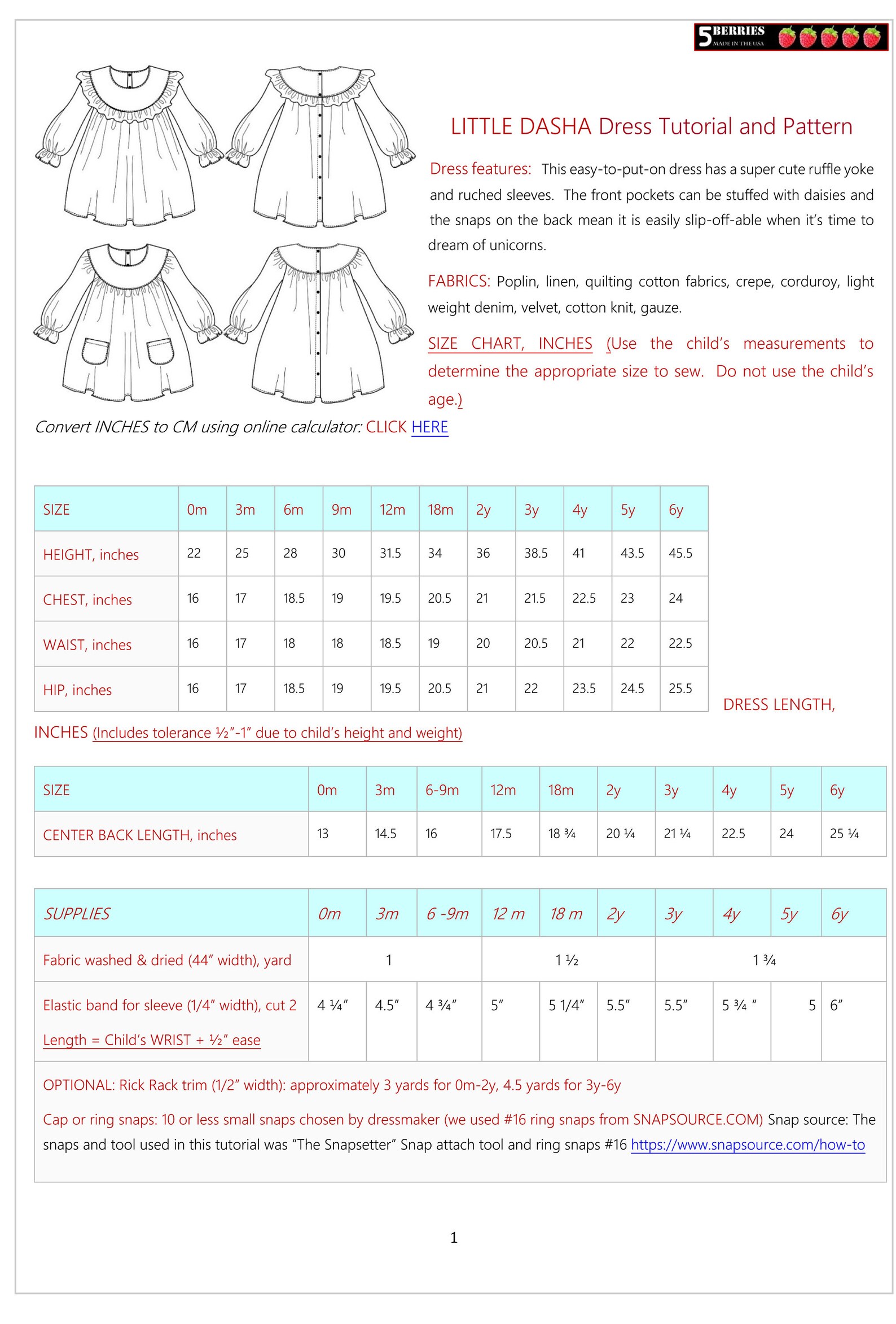 Little Dasha Baby Dress Pattern for Girls Toddlers. Sewing - Etsy