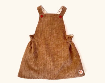 Pinafore PDF sewing pattern.  Dress pattern for girls, toddlers and babies. 0m-13y