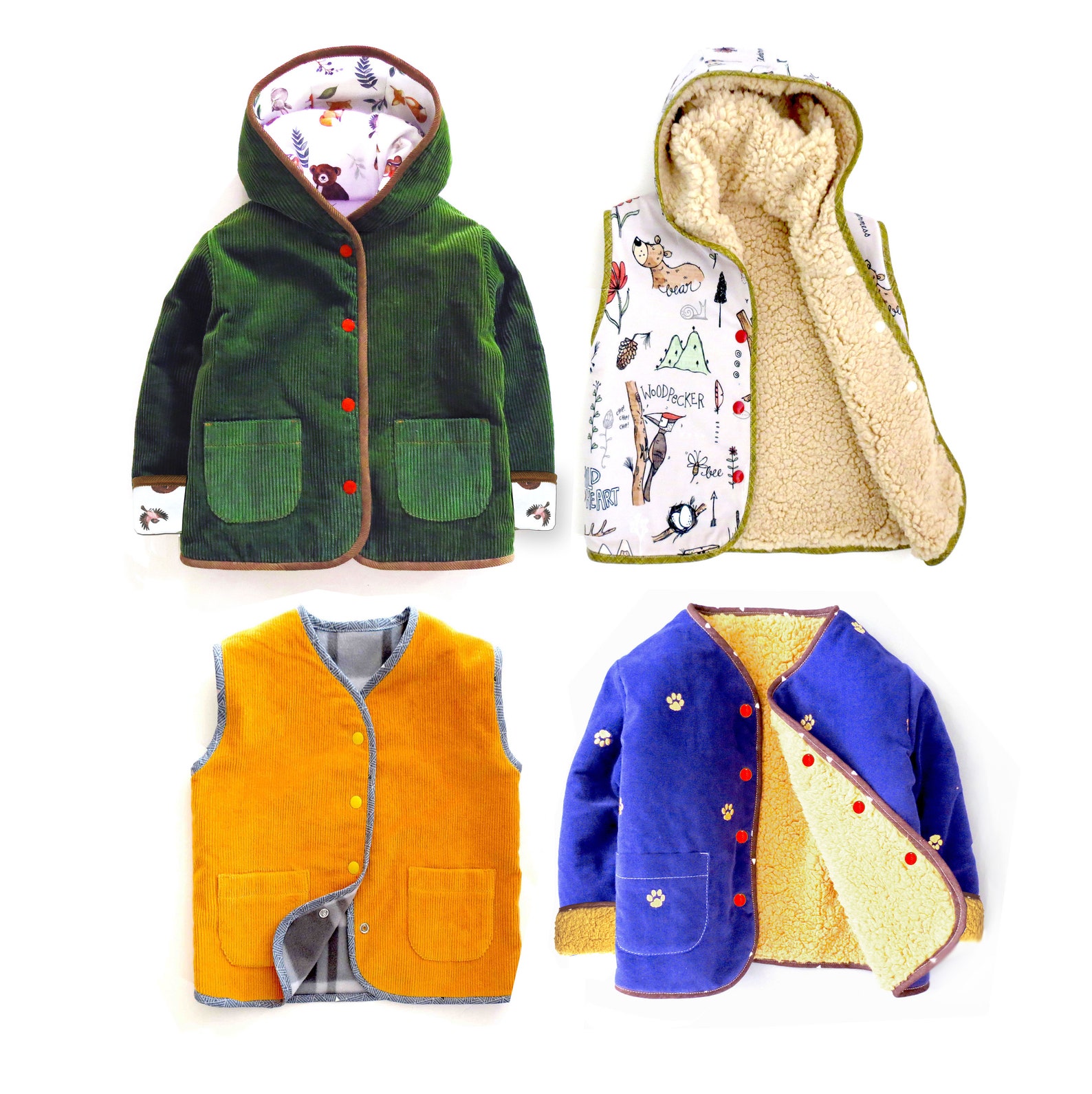 Princeton PDF Baby Sewing Pattern Hooded Coat Jacket Hooded - Etsy