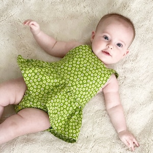 Florida romper PDF Sewing Pattern for girls and boys.