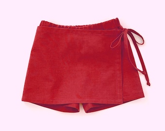 Naaipatroon skort/short voor meisjes. Palm Beach skortpatroon voor baby's, peuters en kinderen. 0m-13j