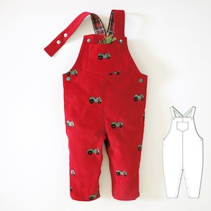 Baby dungaree pattern for boys and girls. Pattern bundle, 0 months to 2 years. image 5