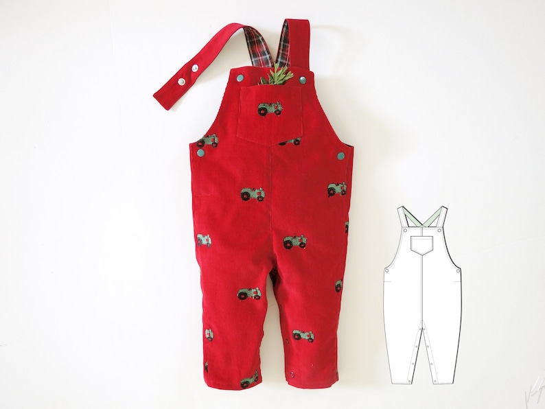OVERALL SEWING PATTERN for Baby and Toddler. Sewing Pdf Romper Etsy